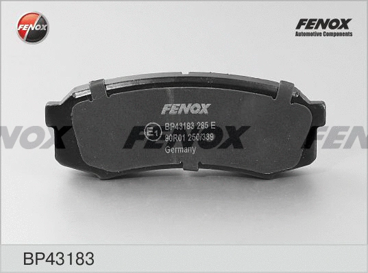 Kit de plaquettes de frein, frein à disque FENOX BP43183