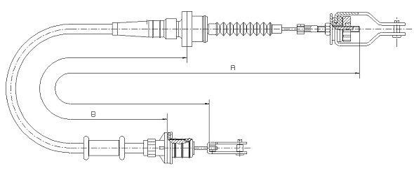 Tirette à câble, commande d'embrayage SONOVA CF01440