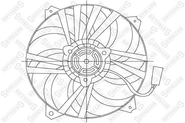 Ventilateur, refroidissement du moteur STELLOX 29-99278-SX