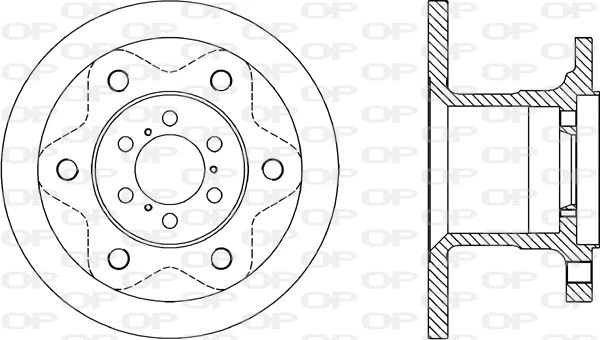 Disque de frein OPEN PARTS BDA1143.10