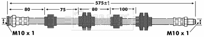 Flexible de frein BORG & BECK BBH6887