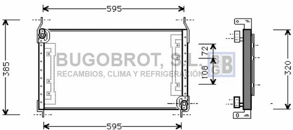 Condenseur, climatisation BUGOBROT 62-FT5194