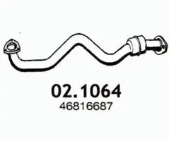 Tuyau d'échappement ASSO 02.1064