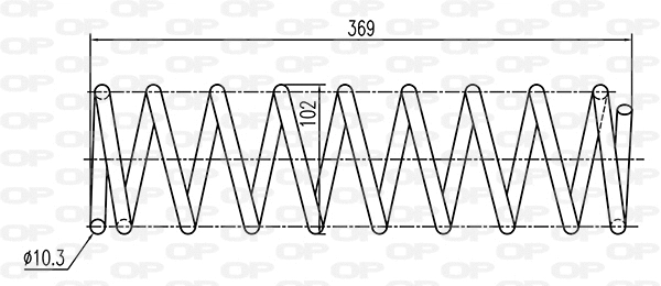 Ressort de suspension OPEN PARTS CSR9043.00