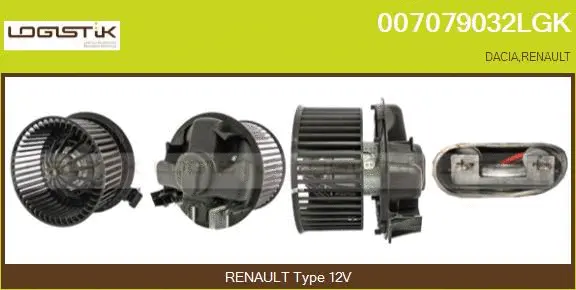 Pulseur d'air habitacle LGK 007079032LGK