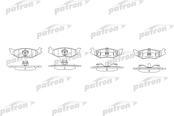 Kit de plaquettes de frein, frein à disque PATRON PBP7012