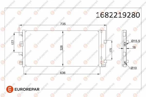 Condenseur, climatisation EUROREPAR 1682219280