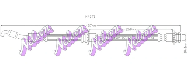 Flexible de frein KAWE H4371