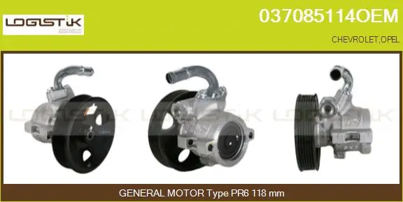 Pompe hydraulique, direction LGK 037085114OEM