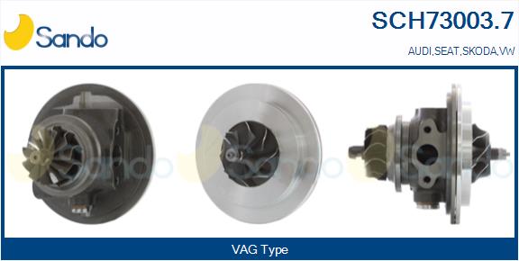 Groupe carter, turbocompresseur SANDO SCH73003.7