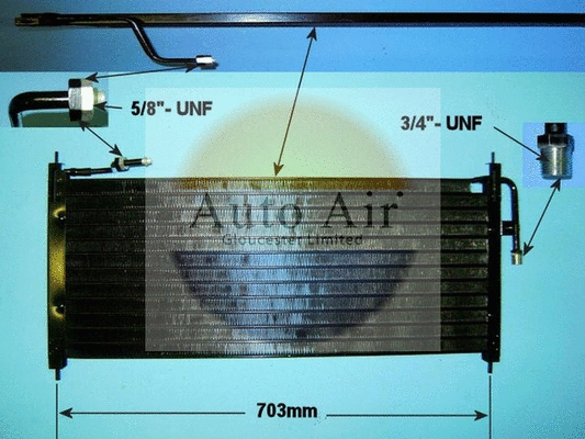 Condenseur, climatisation AUTO AIR GLOUCESTER 16-2040