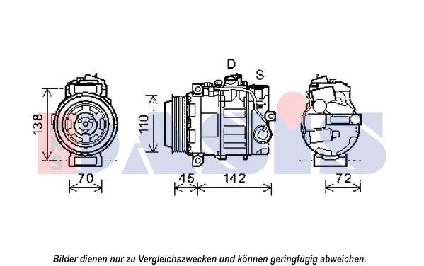 Compresseur, climatisation AKS DASIS 852596N