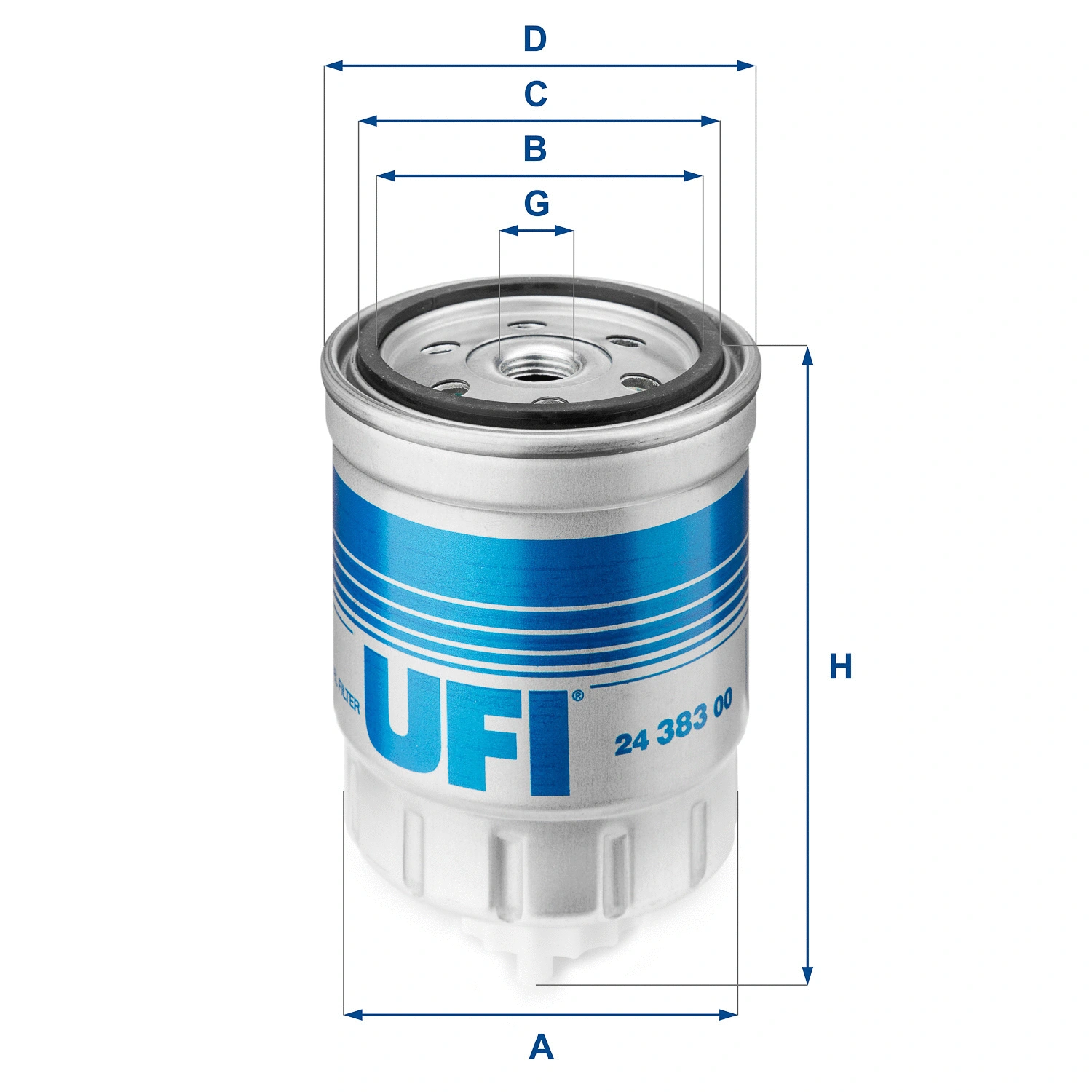 Filtre à carburant UFI 24.383.00