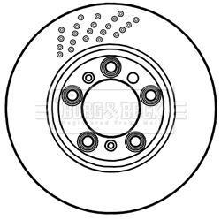 Disque de frein BORG & BECK BBD6046S