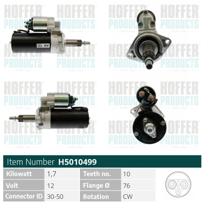 Démarreur HOFFER H5010499
