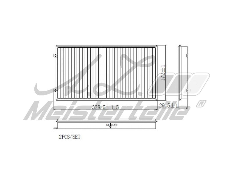 Filtre, air de l'habitacle A.Z. Meisterteile AZMT-41-010-1725