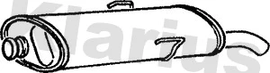 Silencieux arrière KLARIUS 210172