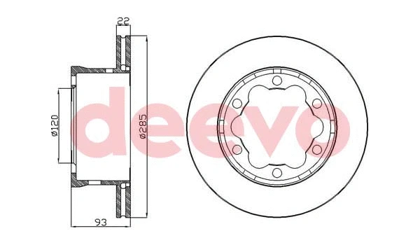 Disque de frein DEEVO BD34880
