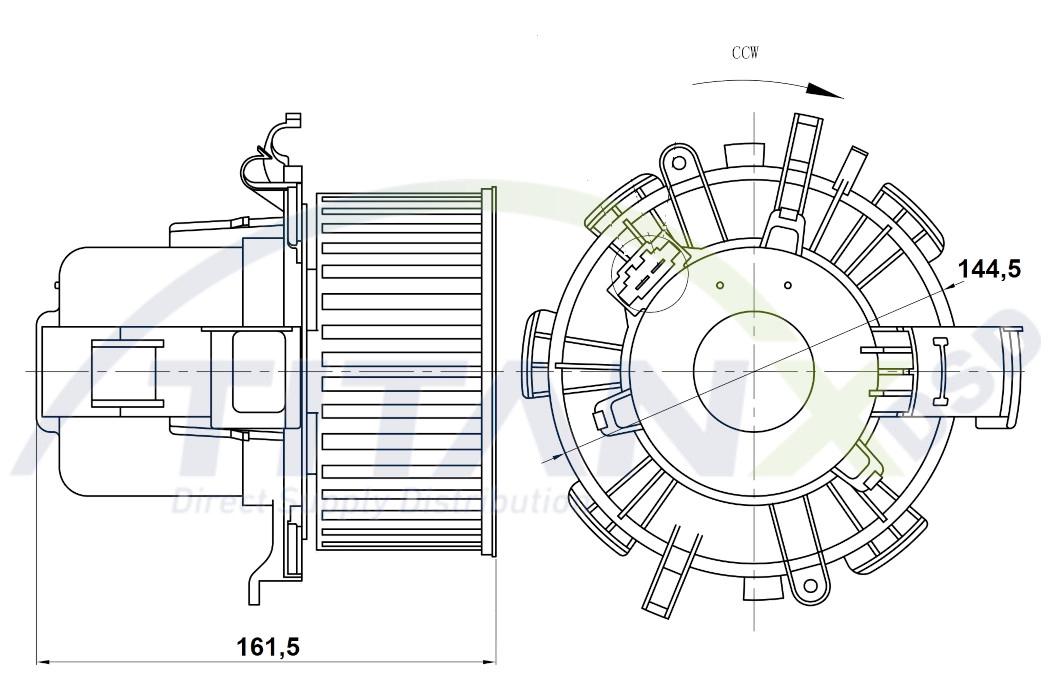 Pulseur d'air habitacle TitanX BL369002