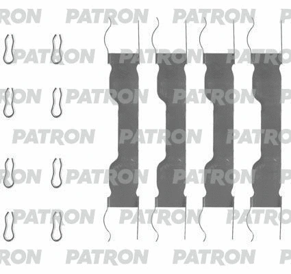 Kit d'accessoires, plaquette de frein à disque PATRON PSRK1268