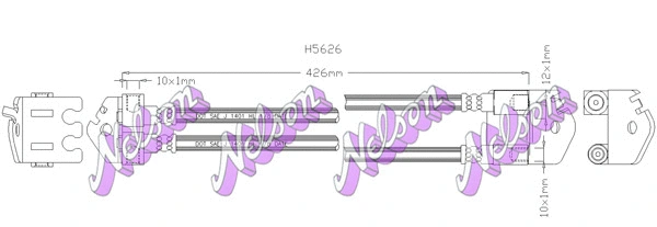 Flexible de frein BROVEX-NELSON H5626