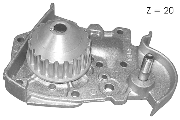 Pompe à eau, refroidissement du moteur TECDRIVE TPAE0039