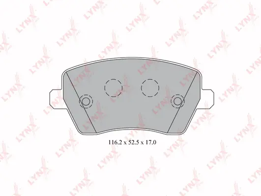Kit de plaquettes de frein, frein à disque LYNXAUTO BD-5739