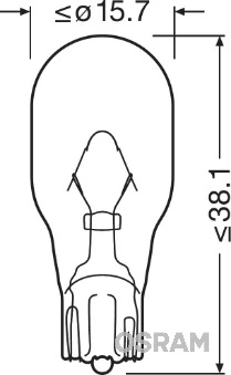 Ampoule, feu clignotant ams-OSRAM 921NA