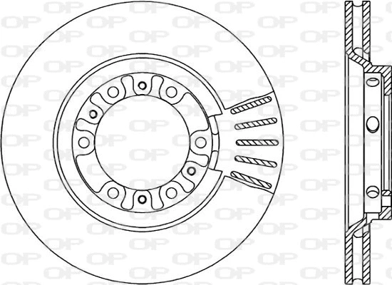 Disque de frein OPEN PARTS BDA1792.20