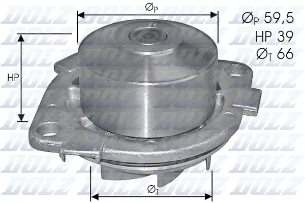 Pompe à eau, refroidissement du moteur DOLZ S211