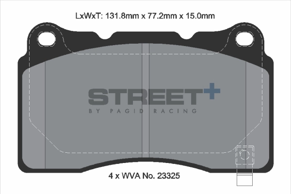 Kit de plaquettes de frein, frein à disque PAGID Racing T8026SP2001