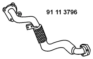 Tuyau d'échappement EBERSPÄCHER 91 11 3796