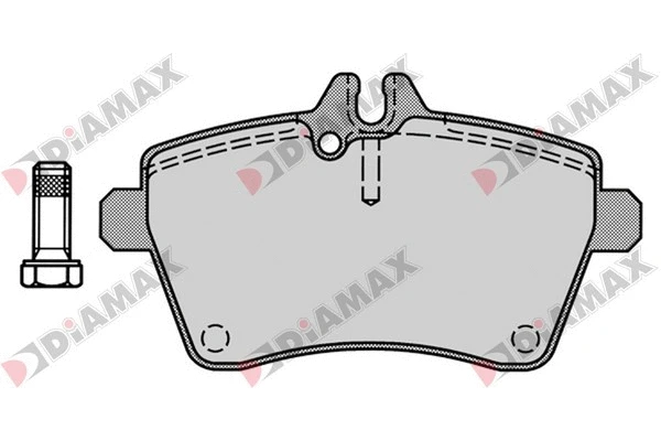 Kit de plaquettes de frein, frein à disque DIAMAX N09375