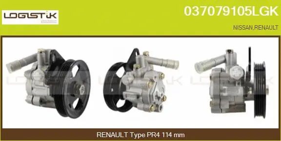 Pompe hydraulique, direction LGK 037079105LGK