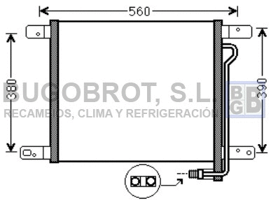 Condenseur, climatisation BUGOBROT 62-MN5053