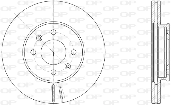 Disque de frein OPEN PARTS BDA2831.20