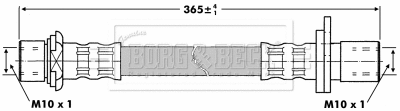 Flexible de frein BORG & BECK BBH6855