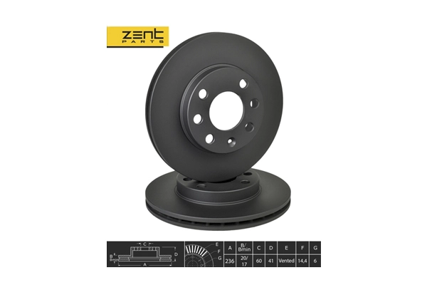 Disque de frein ZentParts Z06257