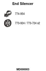 Silencieux arrière FA1 MD000003