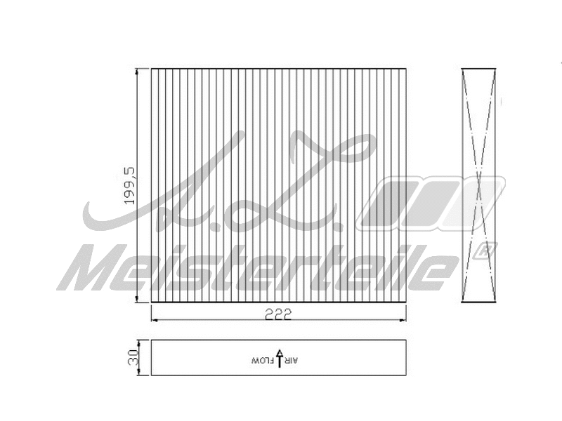 Filtre, air de l'habitacle A.Z. Meisterteile AZMT-41-010-1694