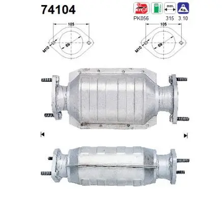 Catalyseur AS 74104