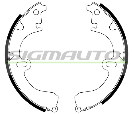 Jeu de mâchoires de frein SIGMAUTO SFA934