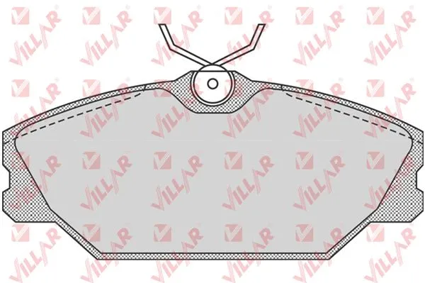Kit de plaquettes de frein, frein à disque VILLAR 626.0816
