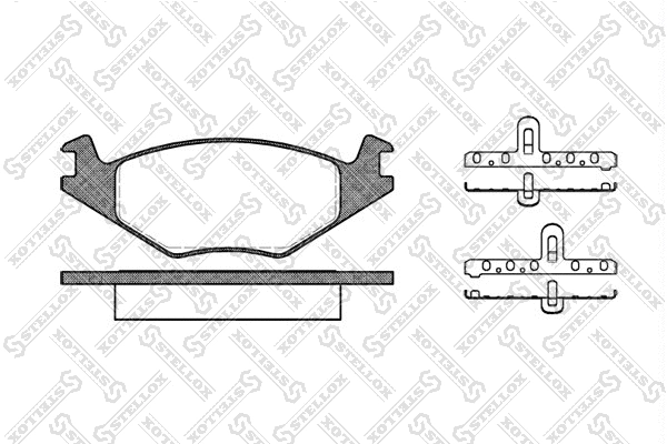 Kit de plaquettes de frein, frein à disque STELLOX 182 020-SX