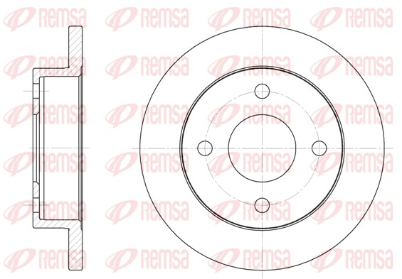 Disque de frein REMSA 6013.00