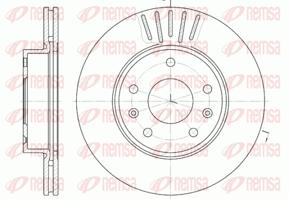Disque de frein REMSA 6670.10
