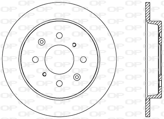 Disque de frein OPEN PARTS BDA2553.10
