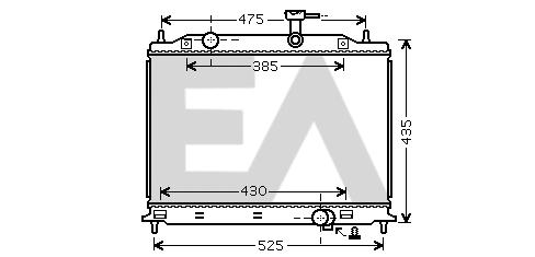 Radiateur, refroidissement du moteur EACLIMA 31R36024