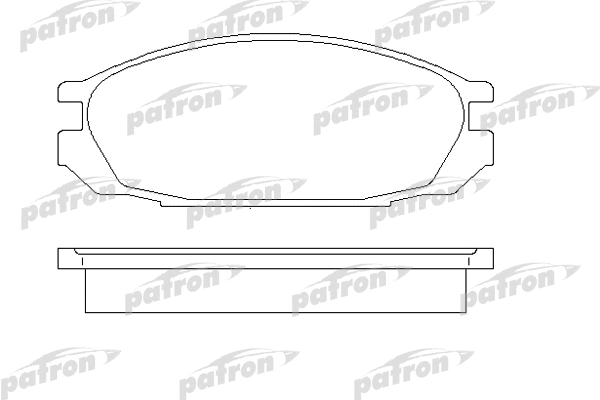 Kit de plaquettes de frein, frein à disque PATRON PBP937