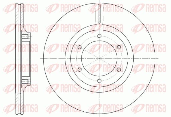 Disque de frein REMSA 6434.10